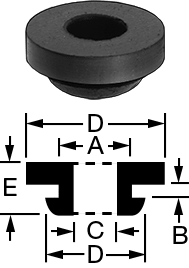 Molded Rubber Grommet Style 7
