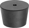 Tapered rubber plug with 1 Hole